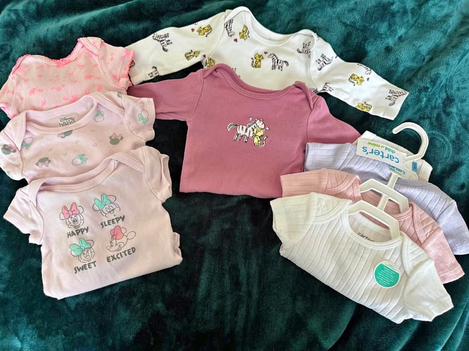 0/3 Baby Girl Diaper Shirts