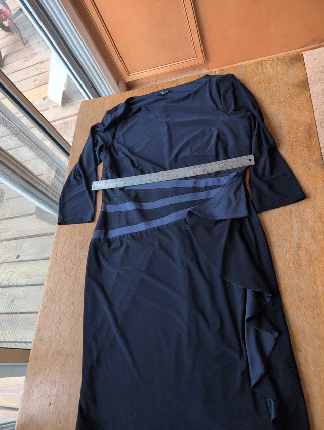 Chaps Dress Woman's Extra Large Navy Blue