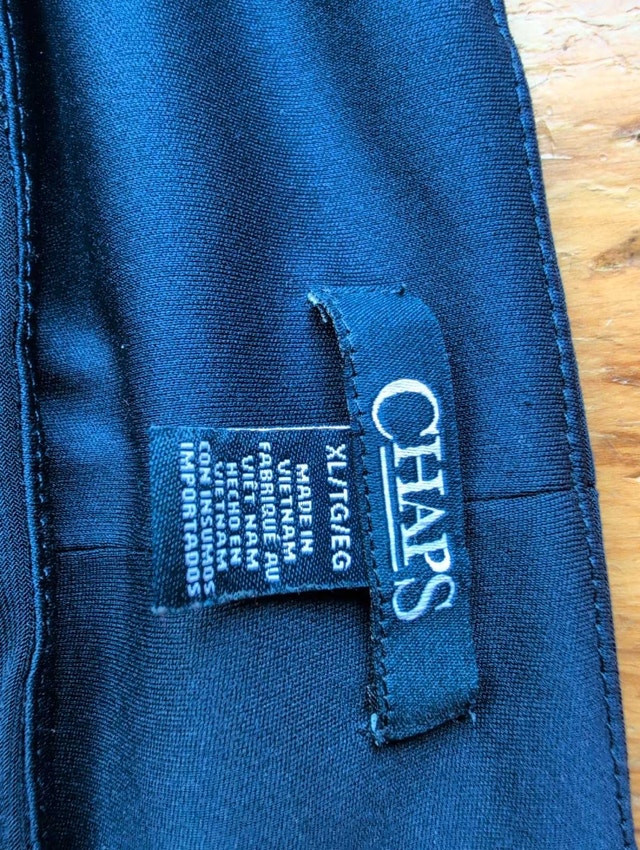 Chaps Dress Woman's Extra Large Navy Blue - photo 3