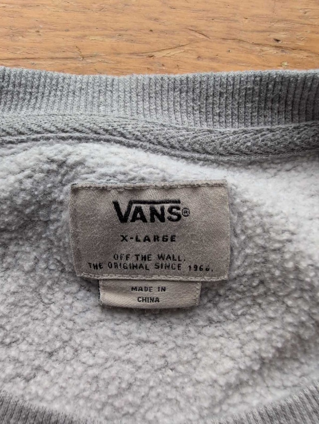 Vans Sweatshirt mens extra large gray - photo 3