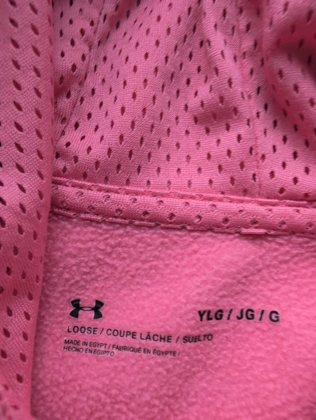 Under Armour Hoodie girls youth large pink - photo 2