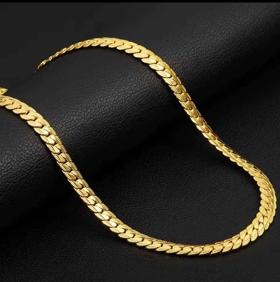 18K Gold Filled Men's Chain Necklace - 6mm 50CM - photo 2