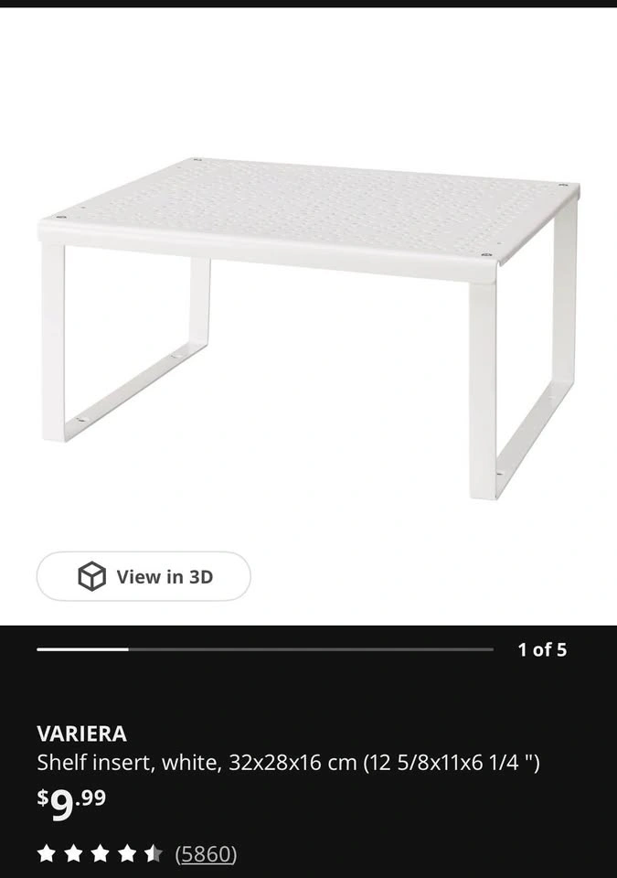 Moving out) IKEA VARIERA Shelf Insert - photo 2