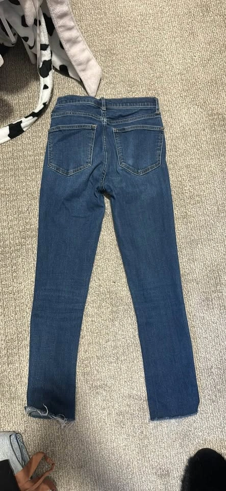 GAP Vintage Slim High Rise Jeans Size 24 Raw Hem - photo 3