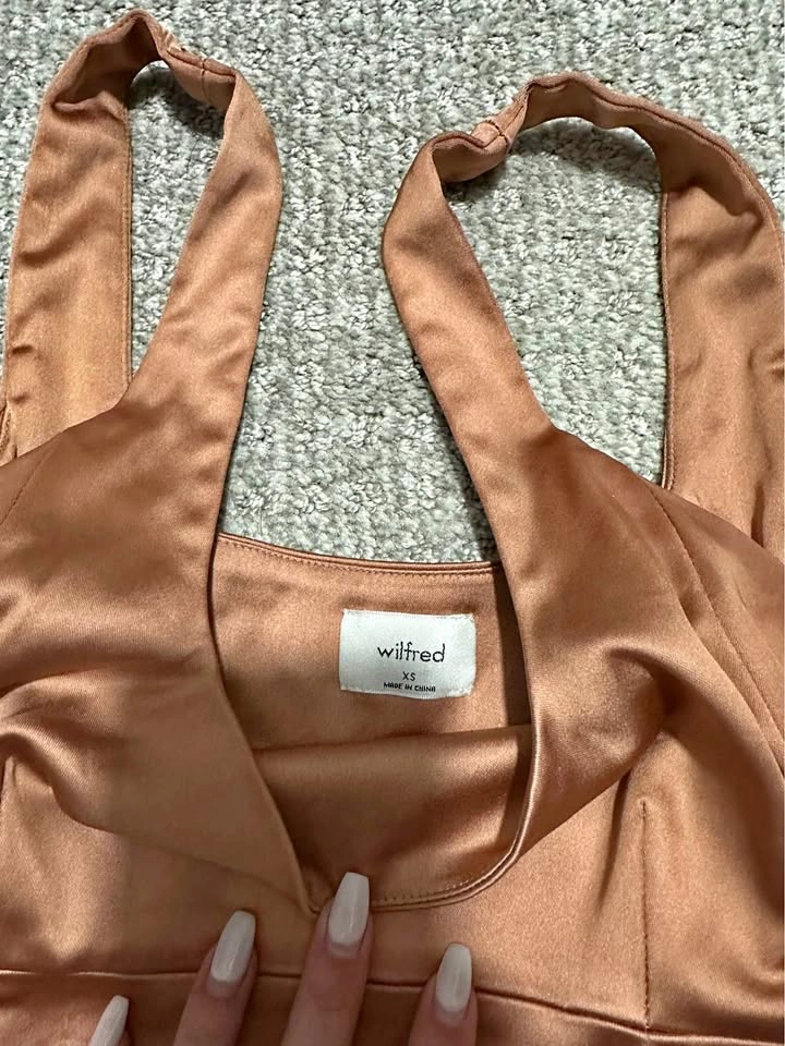 Wilfred Satin Copper Cami Top XS