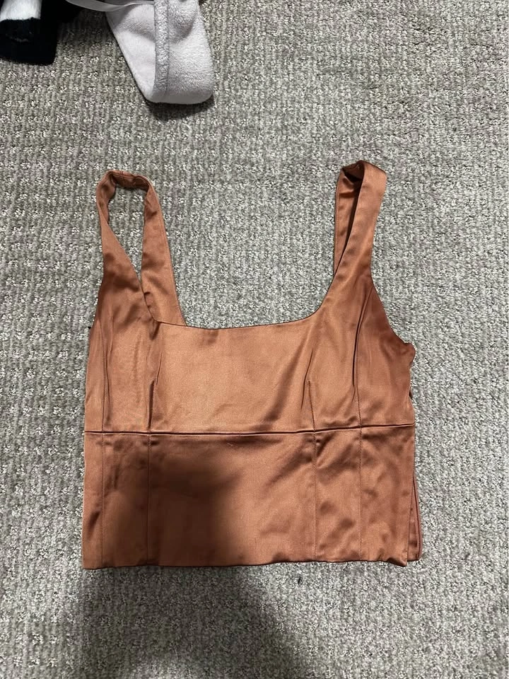 Wilfred Satin Copper Cami Top XS - photo 2
