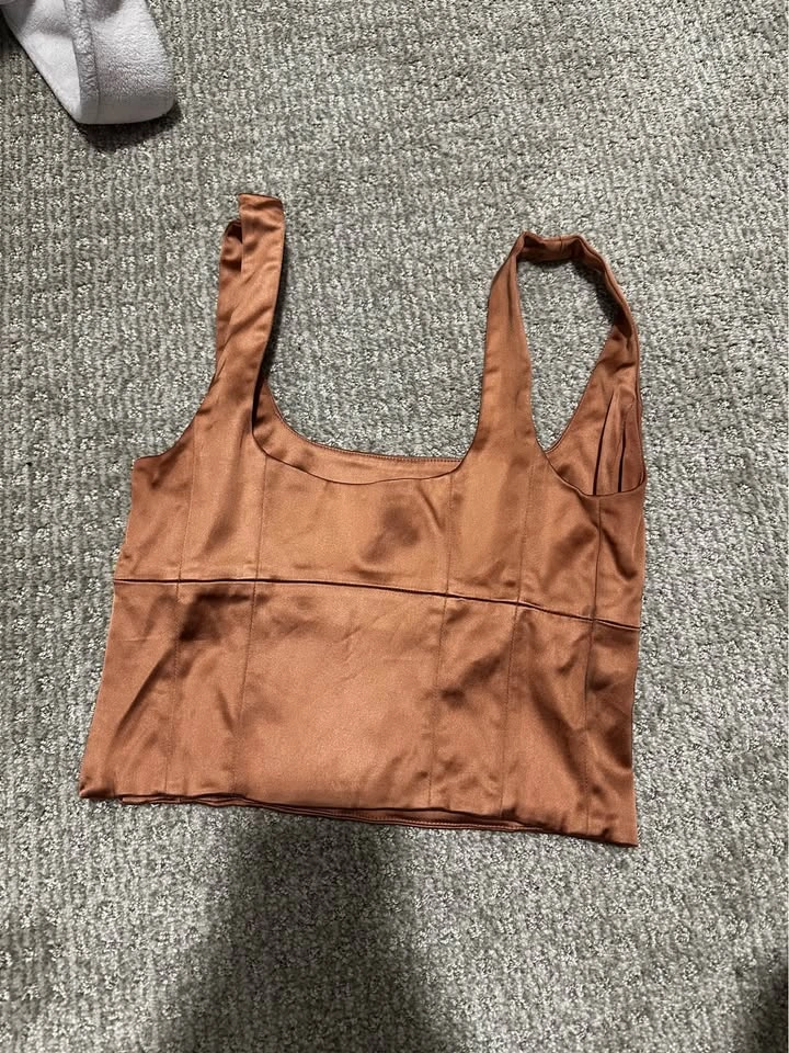 Wilfred Satin Copper Cami Top XS - photo 3
