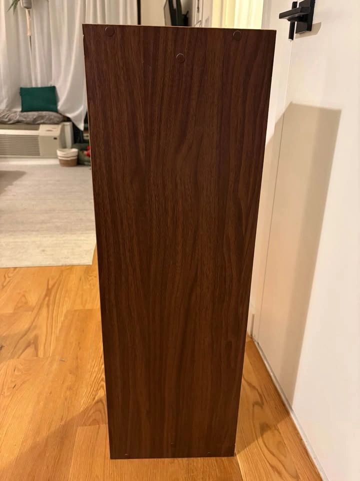 3-Tier Wood and White Bookshelf - photo 3