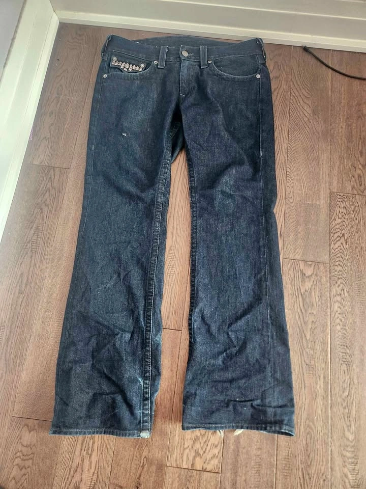Studded True Religion Billy Bootcut Jeans