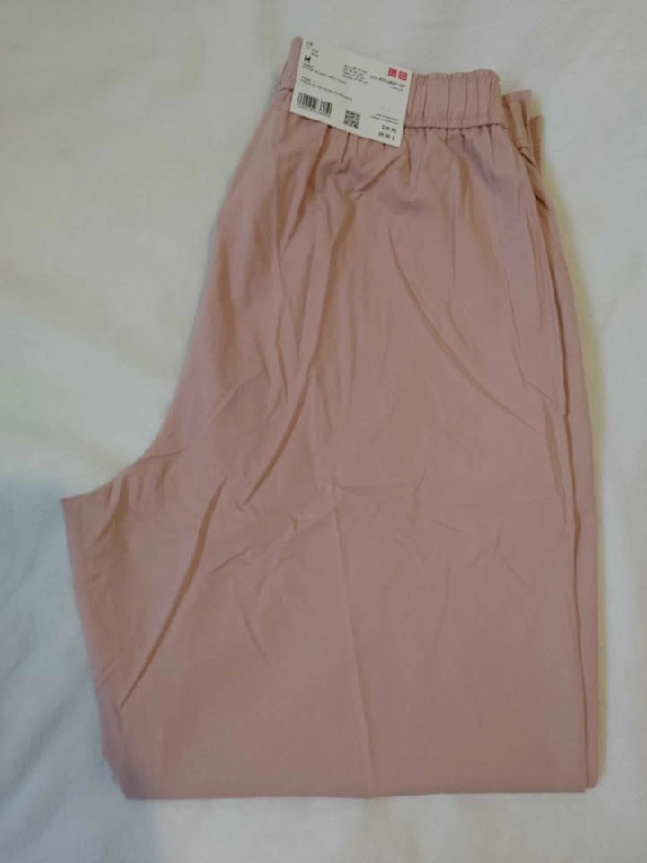UNIQLO Women's Cotton Relaxed Ankle Pants - Pink Rose - Size M - - photo 3