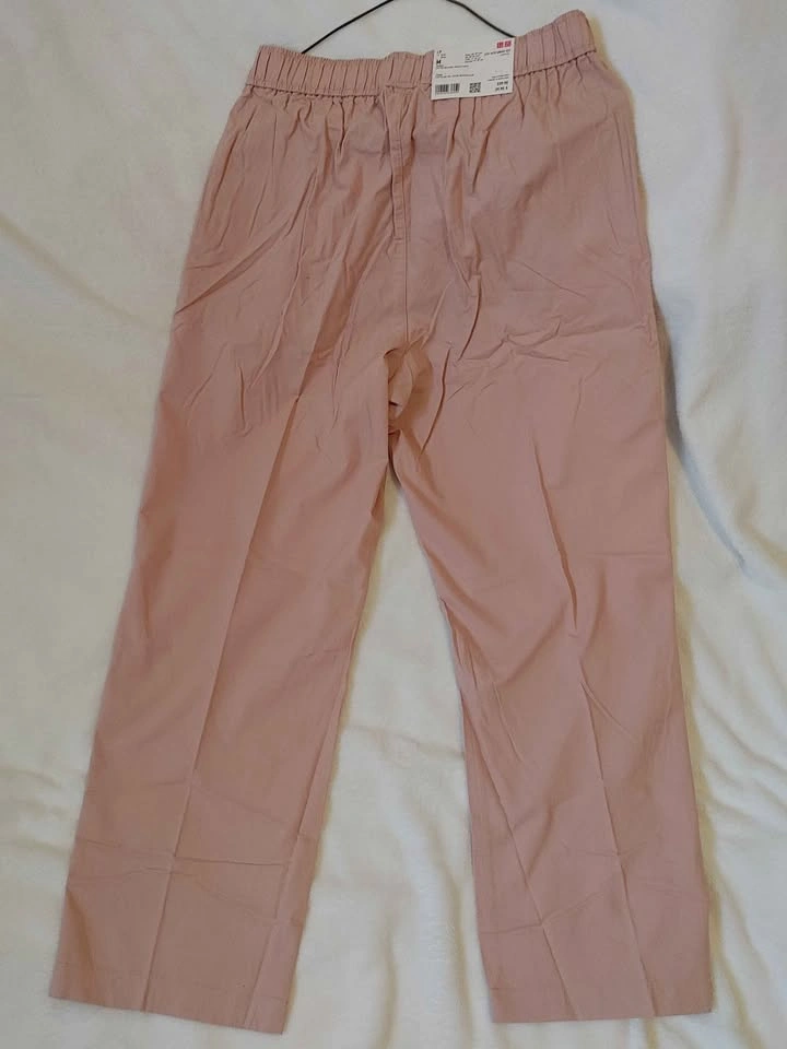 UNIQLO Women's Cotton Relaxed Ankle Pants - Pink Rose - Size M - - photo 5