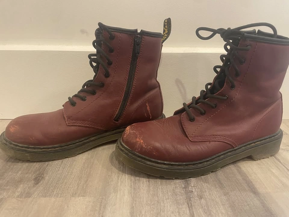 Doc Martens VTG Burgandy 1460 Lace & Zip Boots Unisex - photo 3