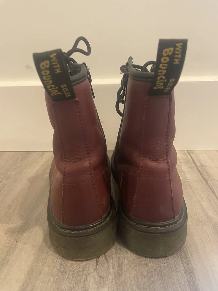 Doc Martens VTG Burgandy 1460 Lace & Zip Boots Unisex - photo 4