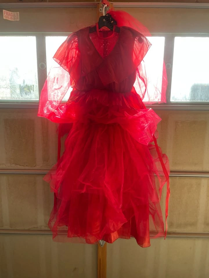 Beetlejuice Lydia Deetz Wedding Dress Costume (Girls sz 12) - photo 2