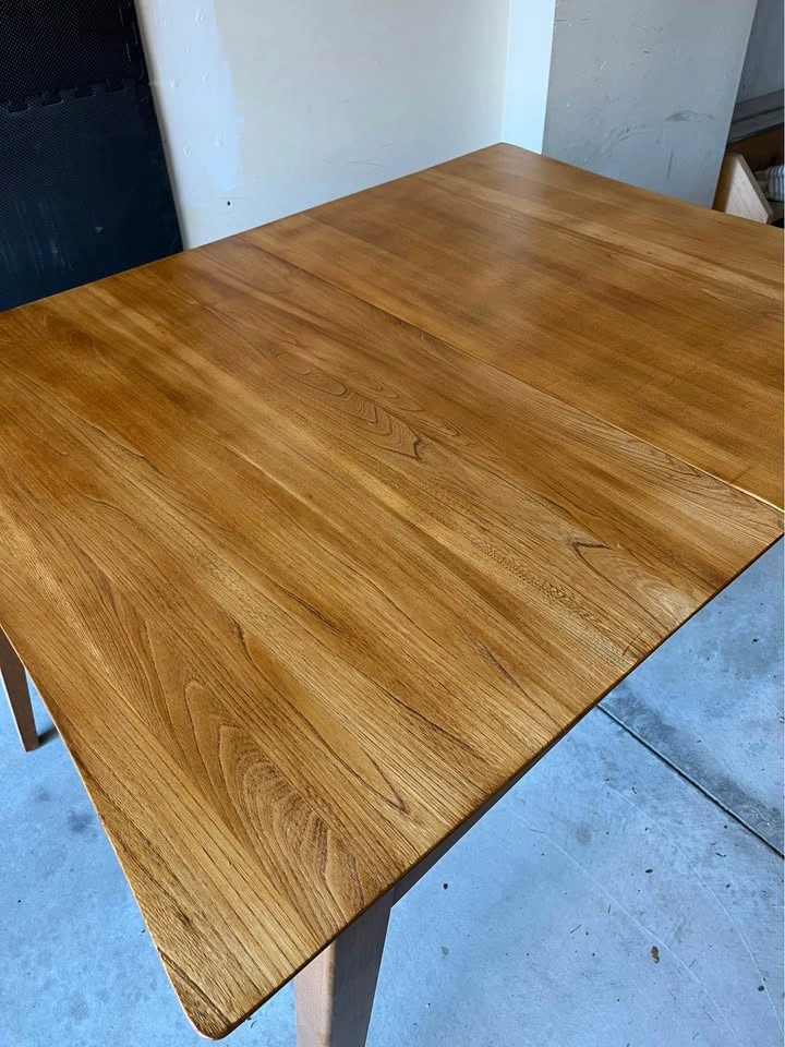 Mid-Century Modern Walnut Dining Table w/ Extension Leaf (Knecht - photo 5