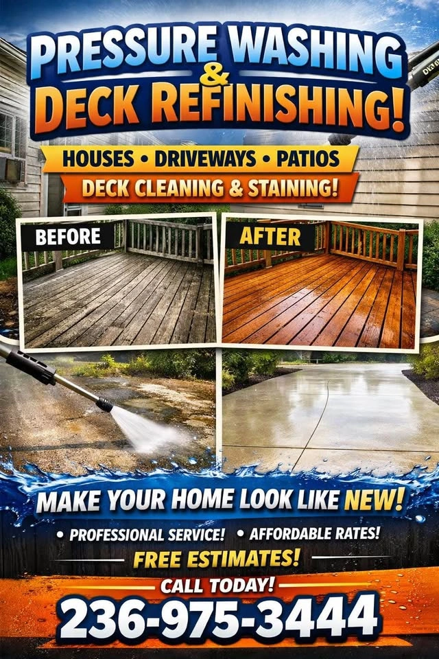 Deck Refurbishing and Water Pressuring - photo 2