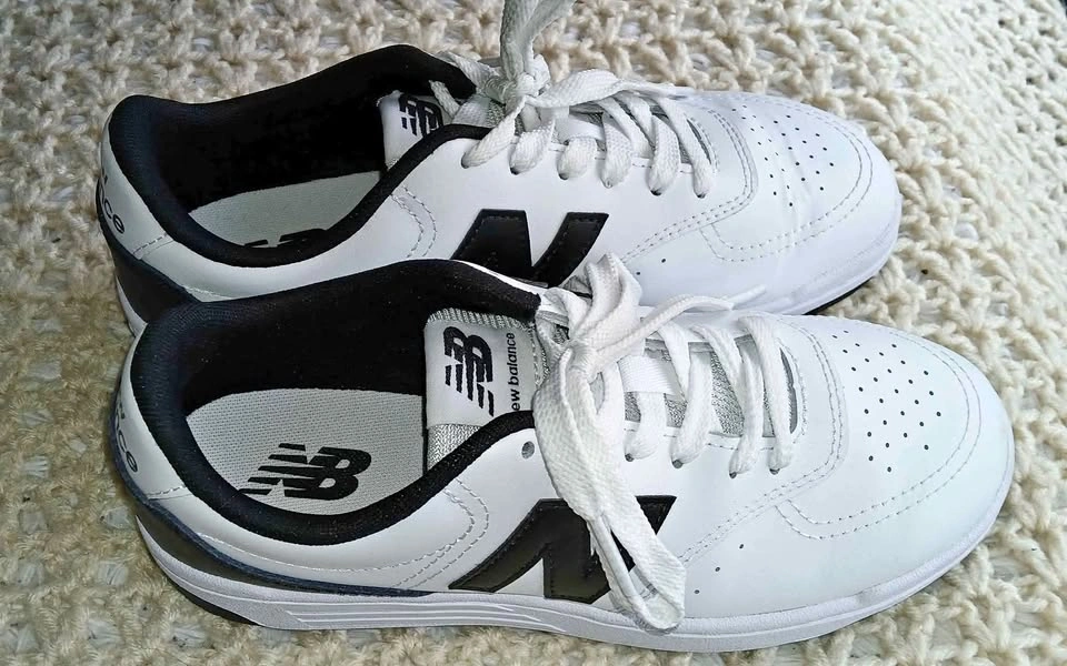 New Balance White Sneakers 5 Youth