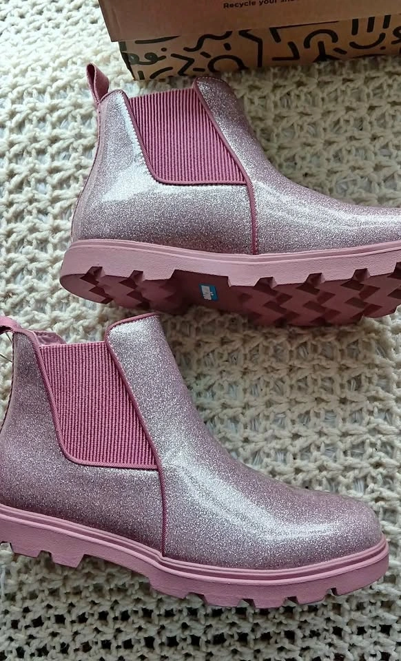 Pink Glitter Boots 6 Youth
