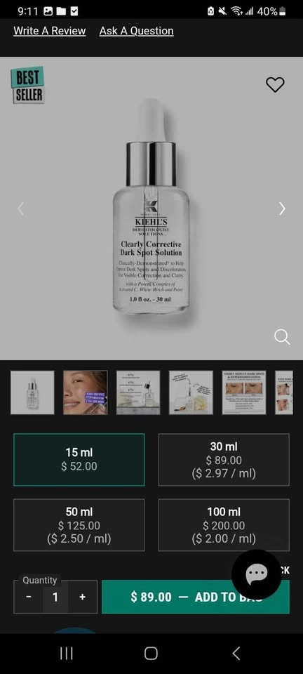 Kiehl's Clearly Corrective Dark Spot Solution 4ml - photo 3