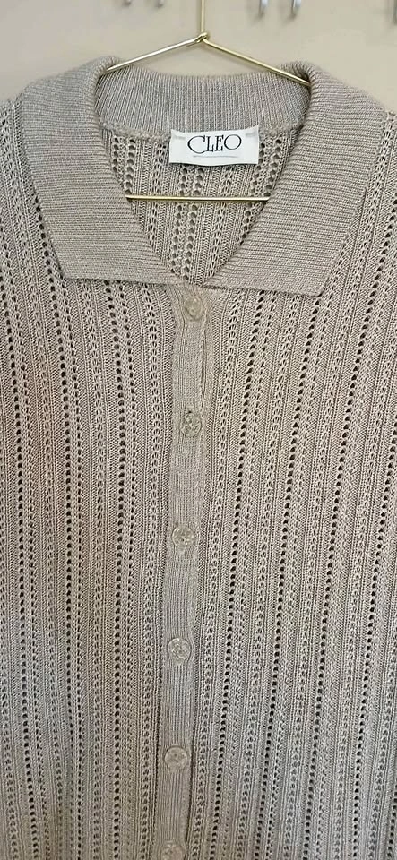 CLEO Beige Shirt Medium Woman's
