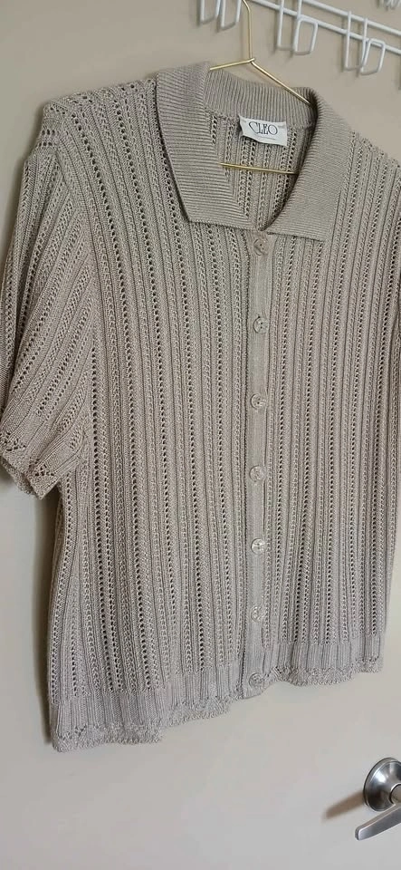 CLEO Beige Shirt Medium Woman's - photo 3