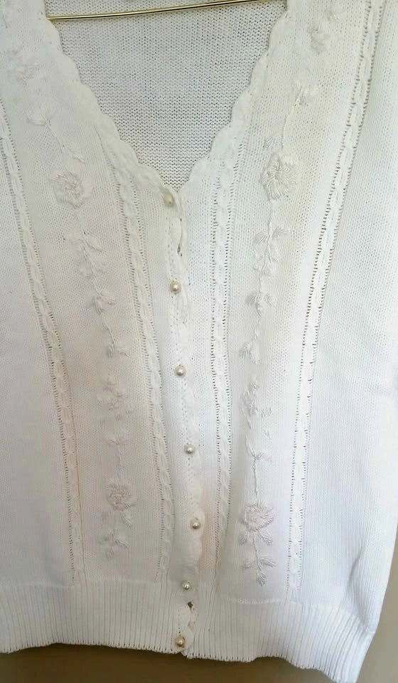 Knit-Set White Cardigan Large - photo 2