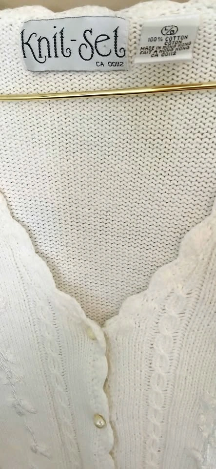Knit-Set White Cardigan Large - photo 3