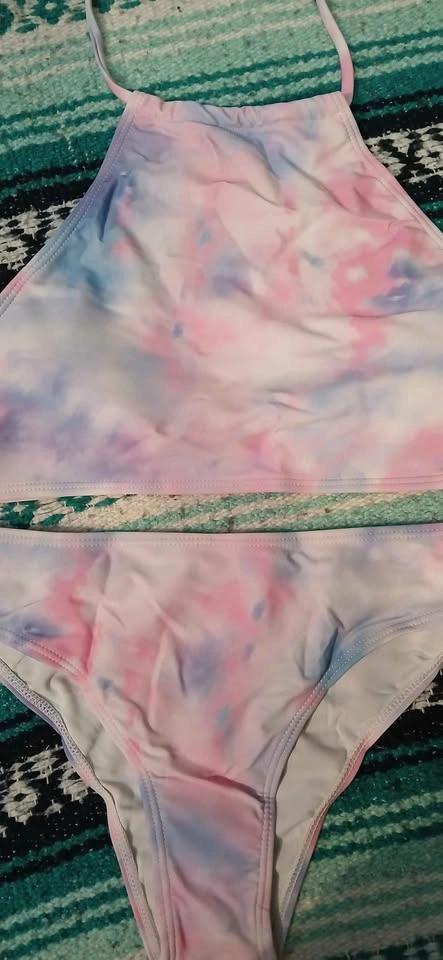 New Womans Pastel Tie-Dye Swimsuit - Size Medium - photo 2