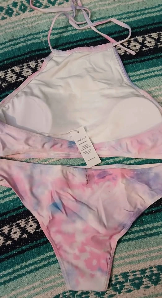 New Womans Pastel Tie-Dye Swimsuit - Size Medium - photo 3