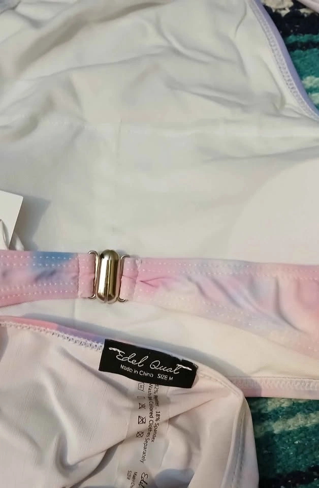 New Womans Pastel Tie-Dye Swimsuit - Size Medium - photo 4