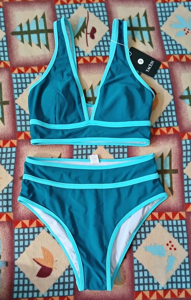 New Small Woman's Teal Two-Piece Swimsuit