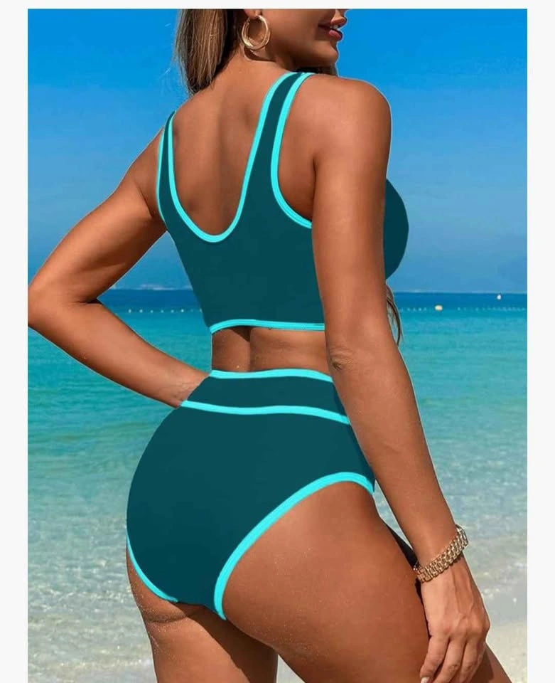 New Small Woman's Teal Two-Piece Swimsuit - photo 3