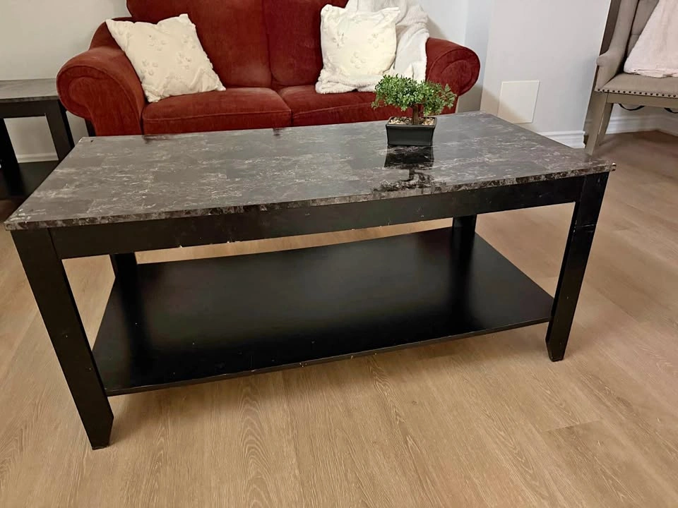 Coffee table plus 2 side tables
