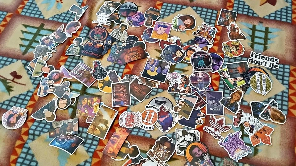 New Stranger Things 100 Stickers Pack