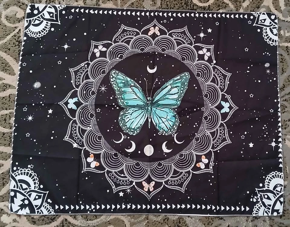 Mandela Butterfly Moon Phase Tapestry - photo 2