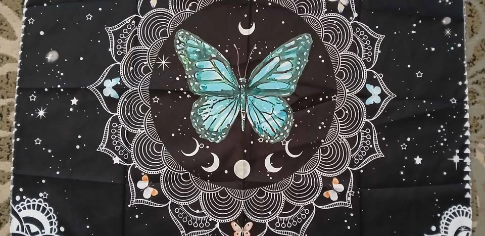 Mandela Butterfly Moon Phase Tapestry - photo 3