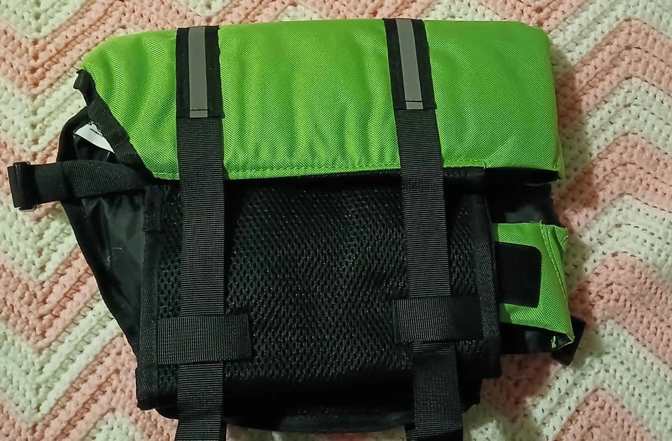 New Green Size Medium Dog Life Jacket 22-25" - photo 3