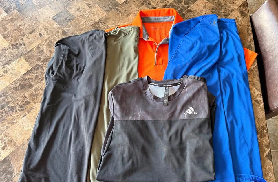 Under Armour & Adidas Athletic Shirts - Small