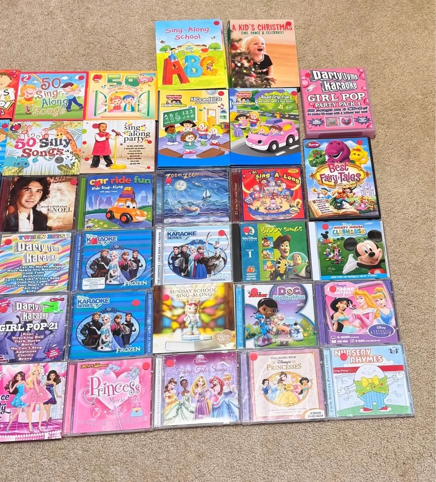 Kids Music CD DVD Lot - Disney, Barbie, Frozen, Sing-Alongs - photo 3