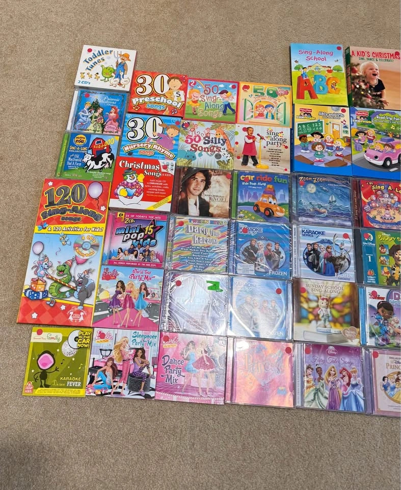 Kids Music CD DVD Lot - Disney, Barbie, Frozen, Sing-Alongs - photo 4