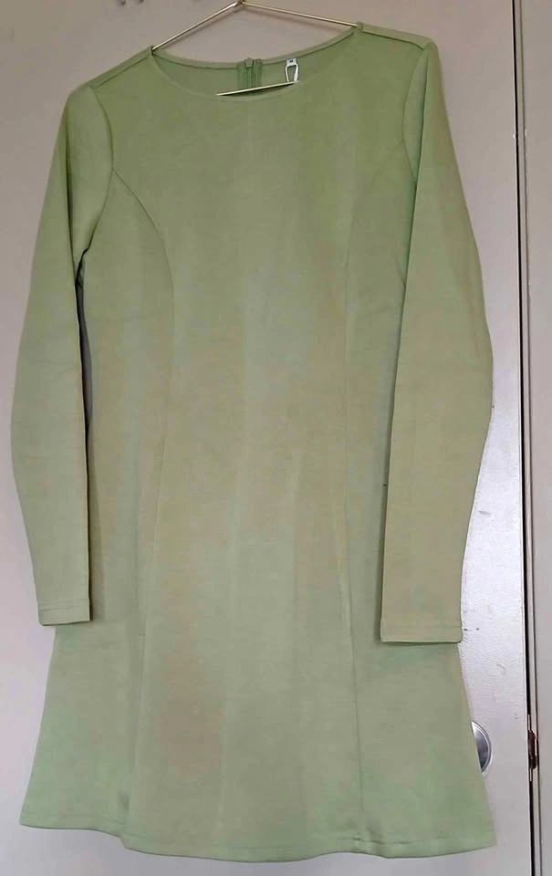 Sage Green Long Sleeve Mini Dress Size Medium