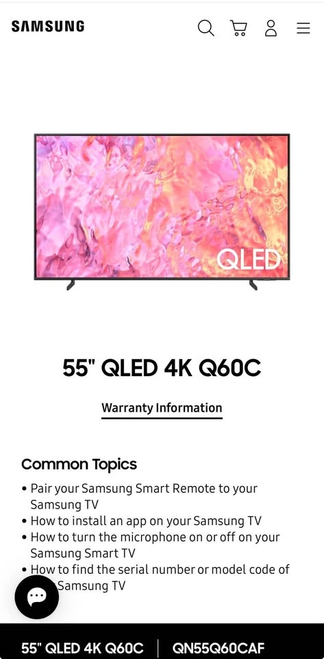 Samsung 55” QLED 4K Smart TV – Q60C Series - photo 3