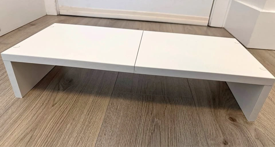 White Desk Monitor/Laptop Stand