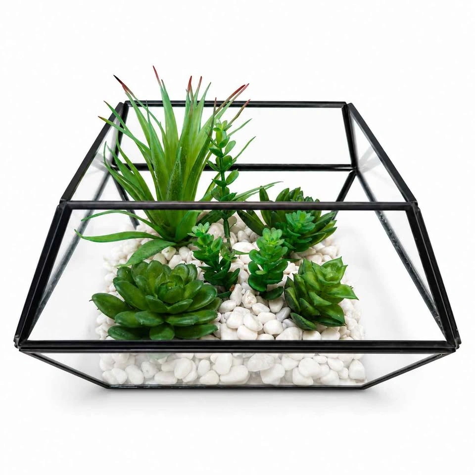 Modern Geometric Succulent Terrarium | Luxe Decor - photo 2