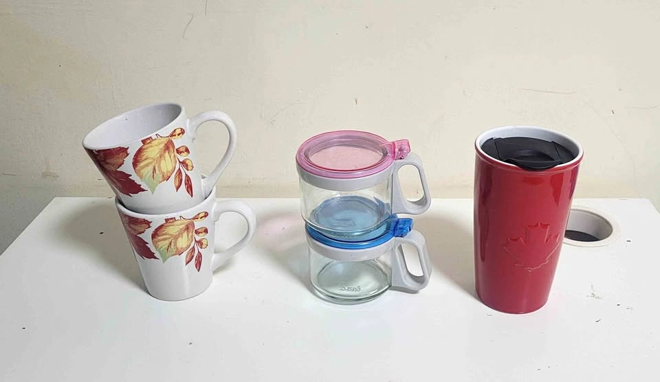 Assorted Mugs and Containers