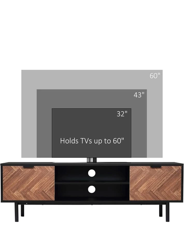 HOMCOM Black TV Stand (Fits up to 60") - photo 2