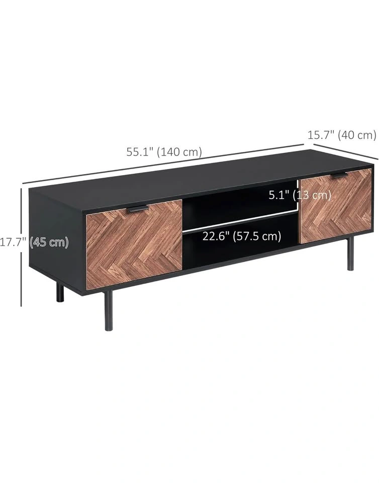 HOMCOM Black TV Stand (Fits up to 60") - photo 3