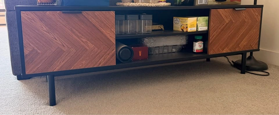 HOMCOM Black TV Stand (Fits up to 60") - photo 4