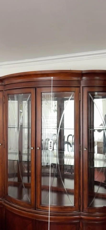 Wood Hutch Cabinet - Dark Cherry - photo 3