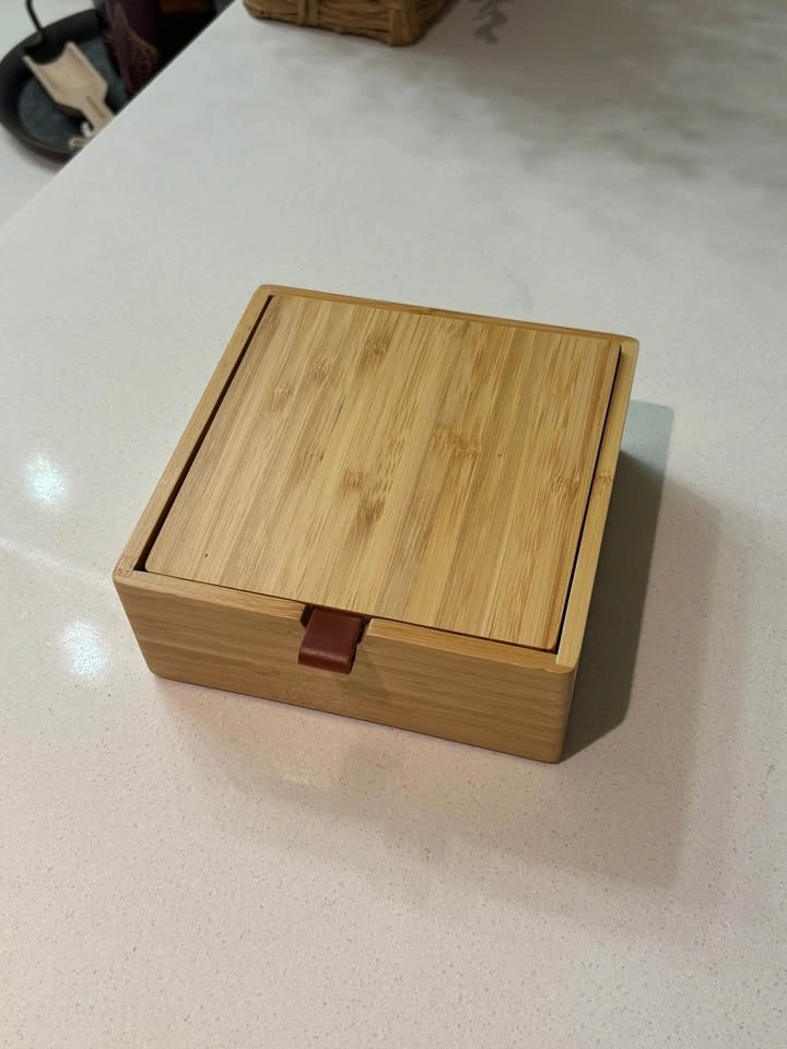 Bamboo Storage Box with Mirror - photo 4